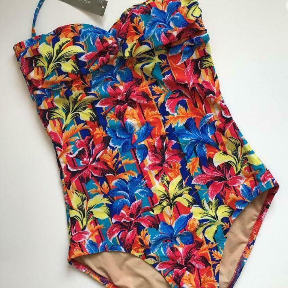 J.Crew $125 Bandeau One-Piece Swimsuit B8614
